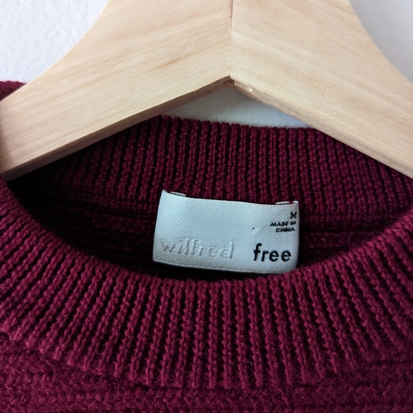 Wilfred Free Lolan Merino Wool Cropped Sweater - Picture 3 of 4